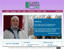 Tablet Screenshot of care-repair-leeds.org.uk